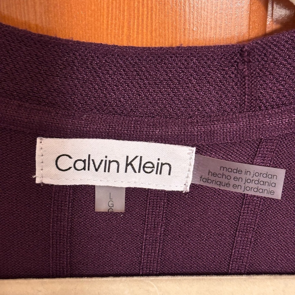 Calvin Klein Womens Knit Duster Cardigan Sweater - Picture 2 of 9